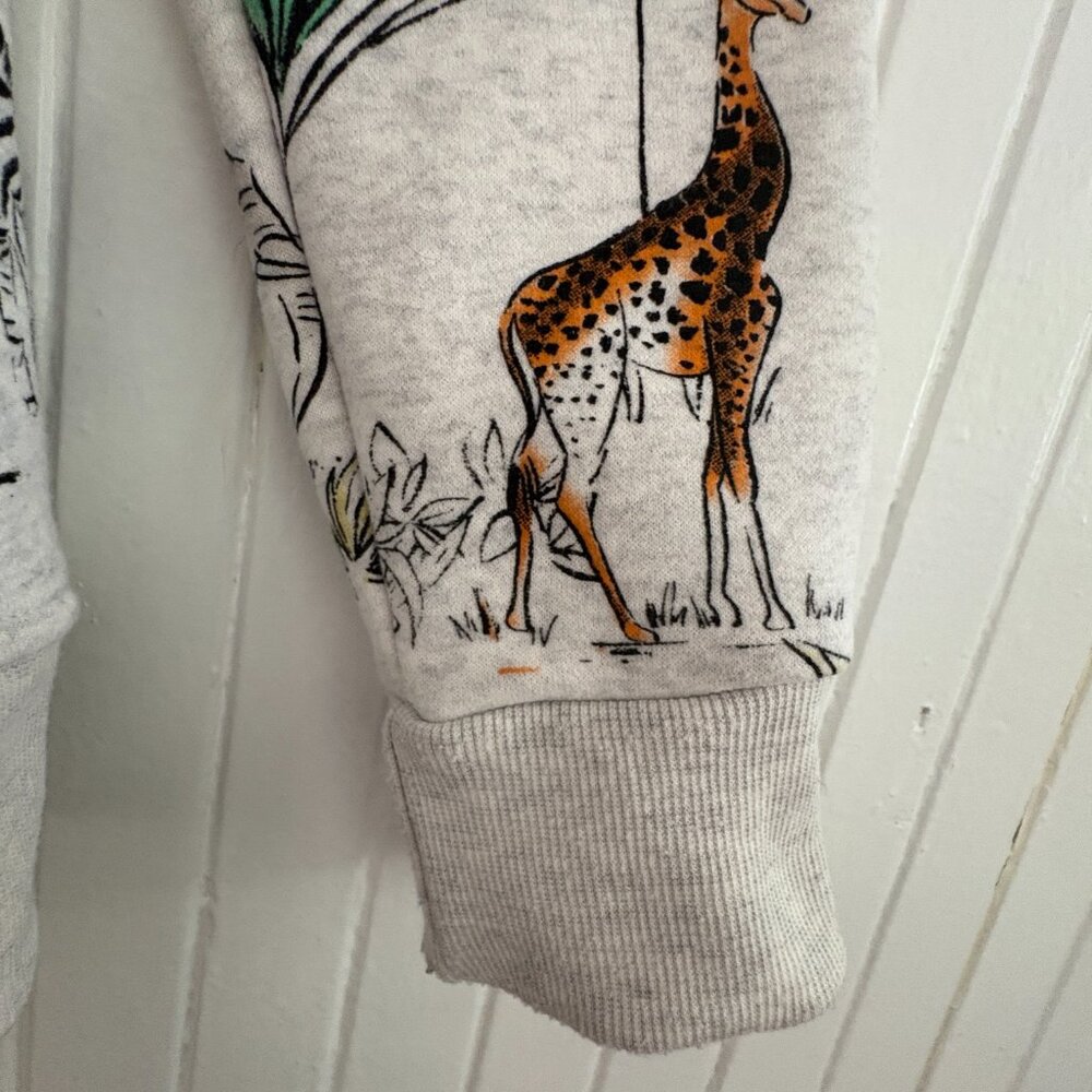 Safari Animal Print Fleece Sweatshirt LA SOUL - Picture 6 of 13